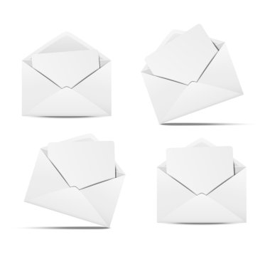 Paper envelopes clipart