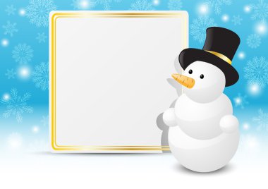 Merry christmas kardan adam ile bayrak