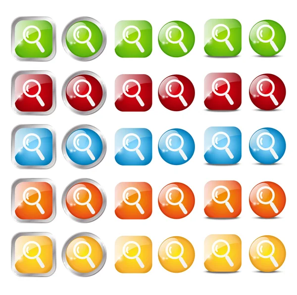 Search buttons — Stock Vector