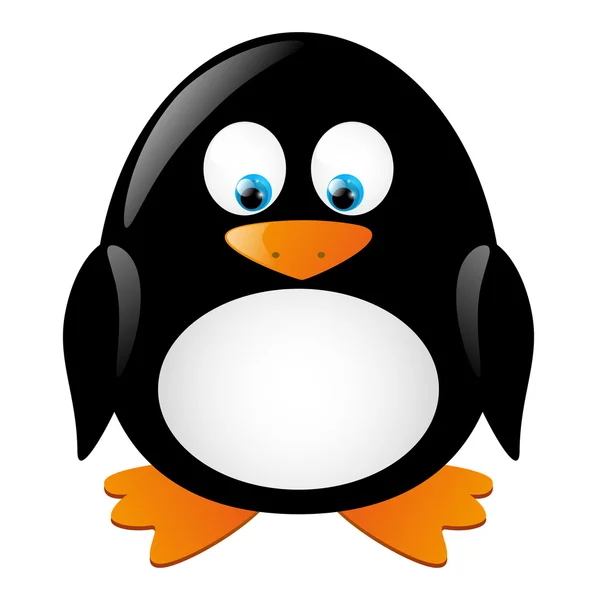 Lindo pingüino. — Vector de stock