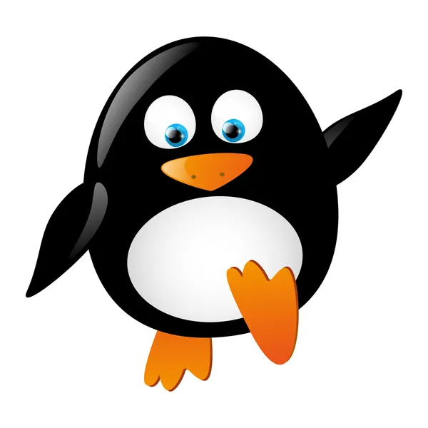 Söt pingvin — Stock vektor