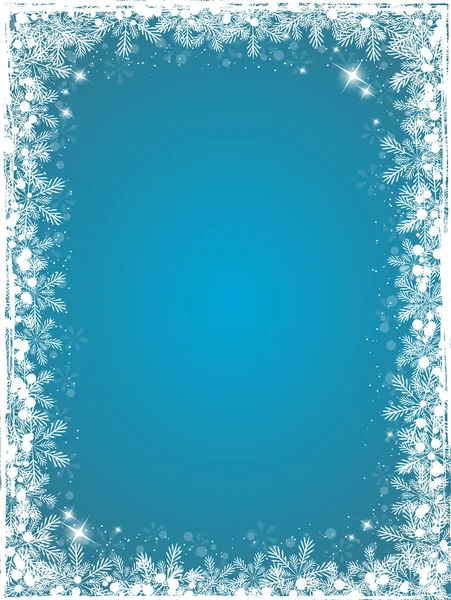 Natale sfondo blu — Vettoriale Stock