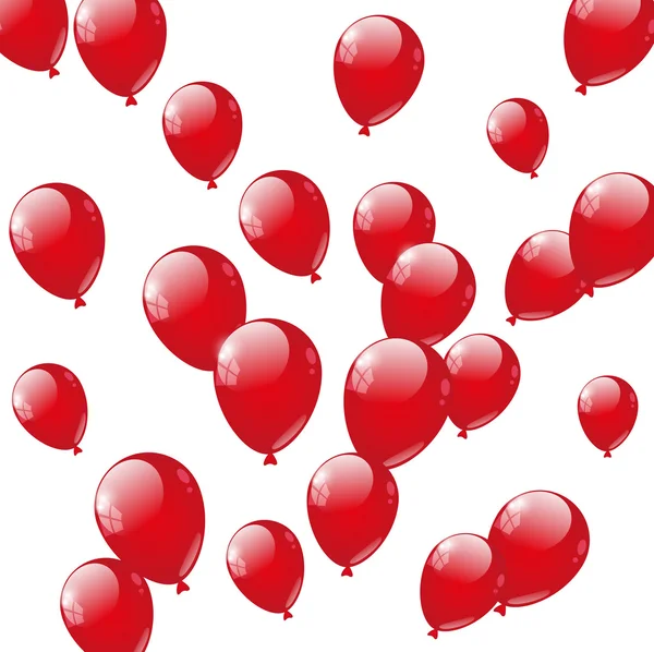 Kırmızı balon — Stok Vektör