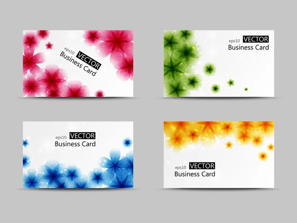 Set of vector business cards — Stock Vector