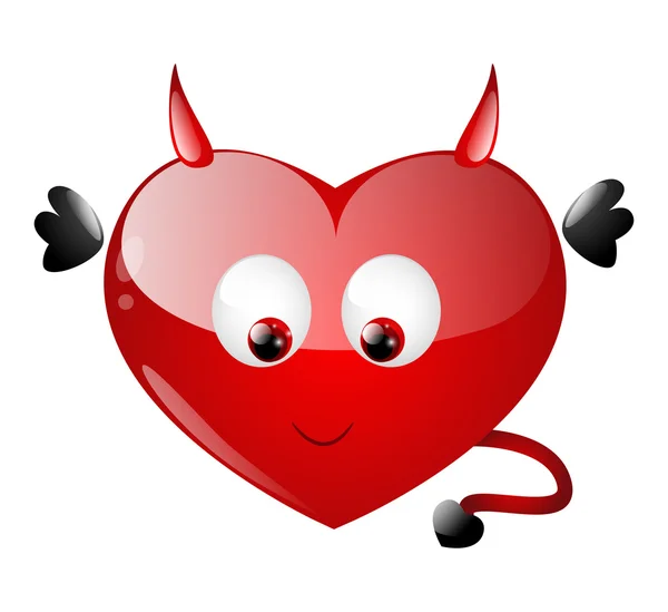 Hell heart — Stock Vector