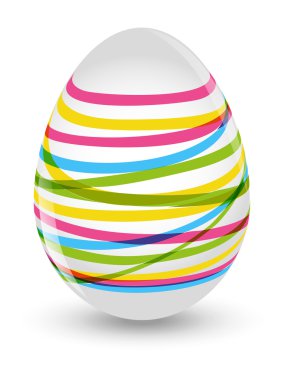 çizgili Paskalya yortusu yumurta