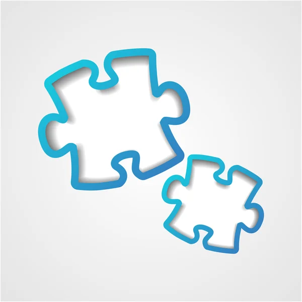 Puzzle Papier Hintergrund — Stockvektor