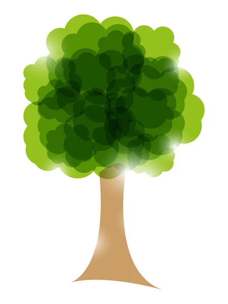 Árbol verde — Vector de stock