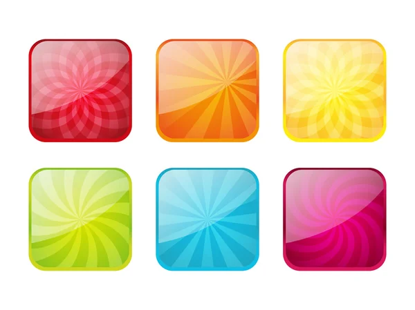 Set di icone delle app a colori — Vettoriale Stock