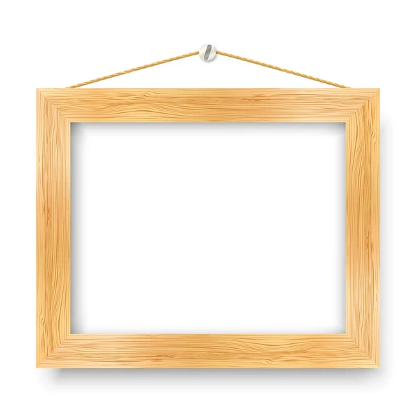 Wooden frame with place for text — Stock Vector