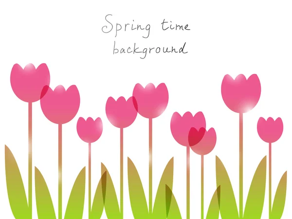 Springtime background with place for text — Stock Vector