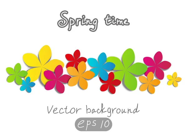 Paper flowers — Stock Vector