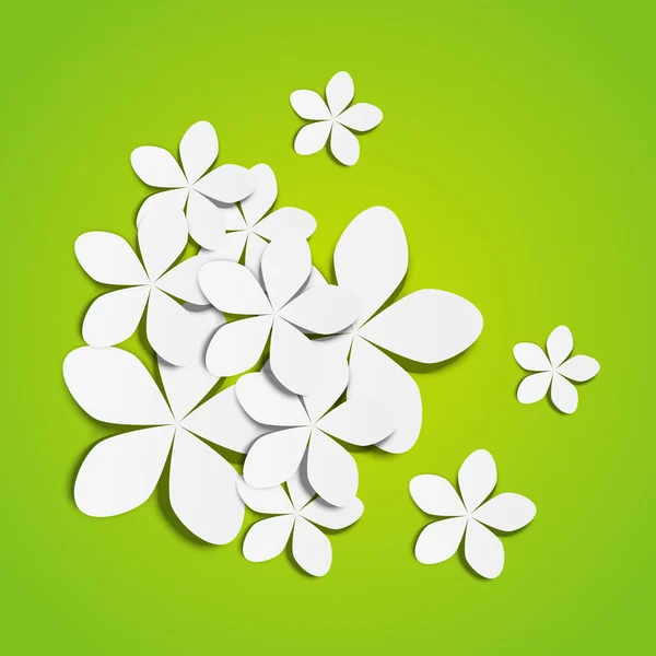 Papier Bloemen — Stockvector