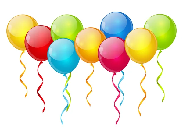 Aniversário balão fundo —  Vetores de Stock