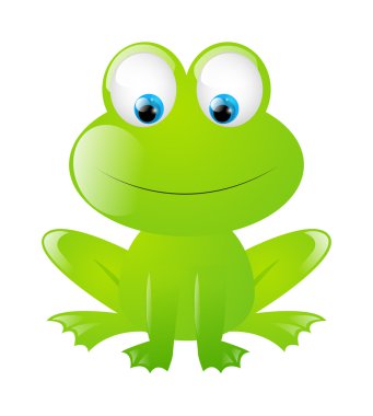 Funny frog clipart