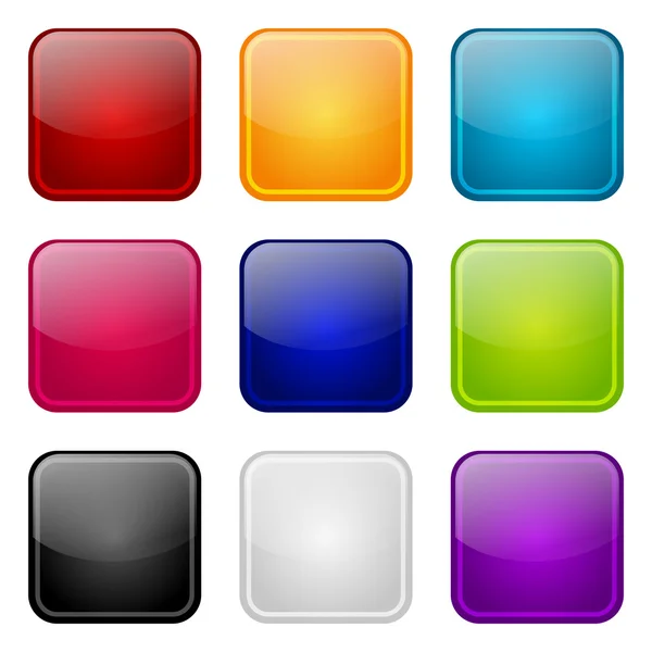 Set of apps color icons — Stock Vector