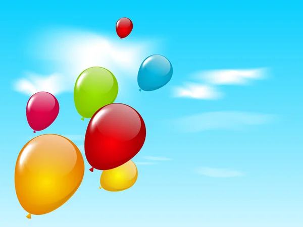 Color balloons — Stock Vector