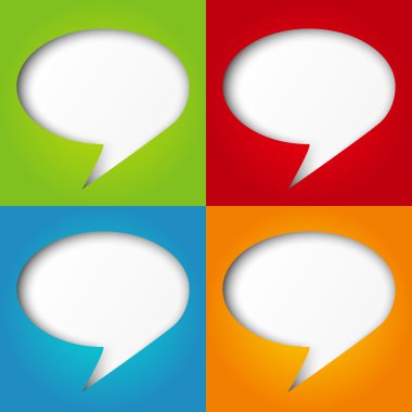 vektör konuşma baloncukları kümesi