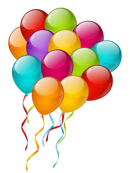 Globos de color — Vector de stock