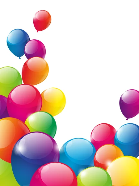 Couleur ballons fond — Image vectorielle