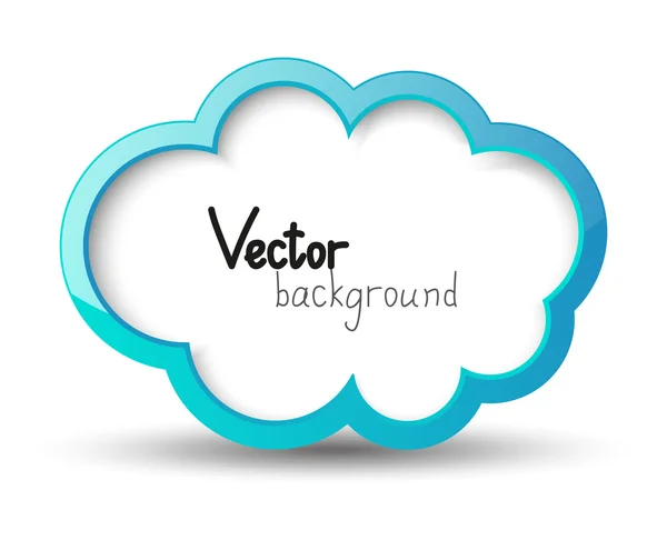 Elemento nube con lugar para texto — Vector de stock