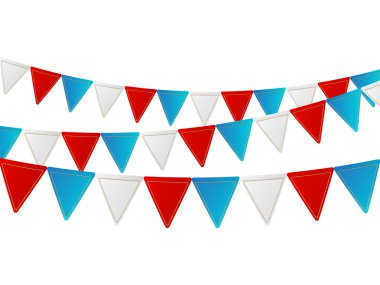 Beyaz Bağımsızlık günü bayrakları