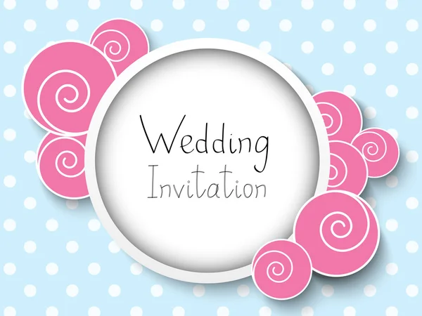 Invitation de mariage — Image vectorielle