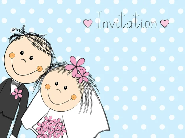 Invitación boda — Vector de stock