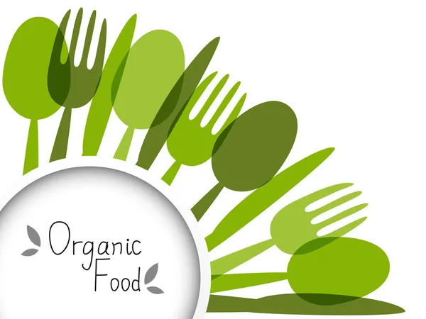 Organic food background — Stock Vector