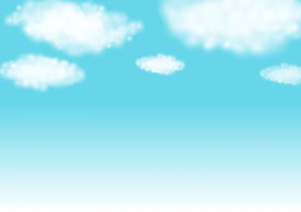 蓝天的云彩 — 图库矢量图片