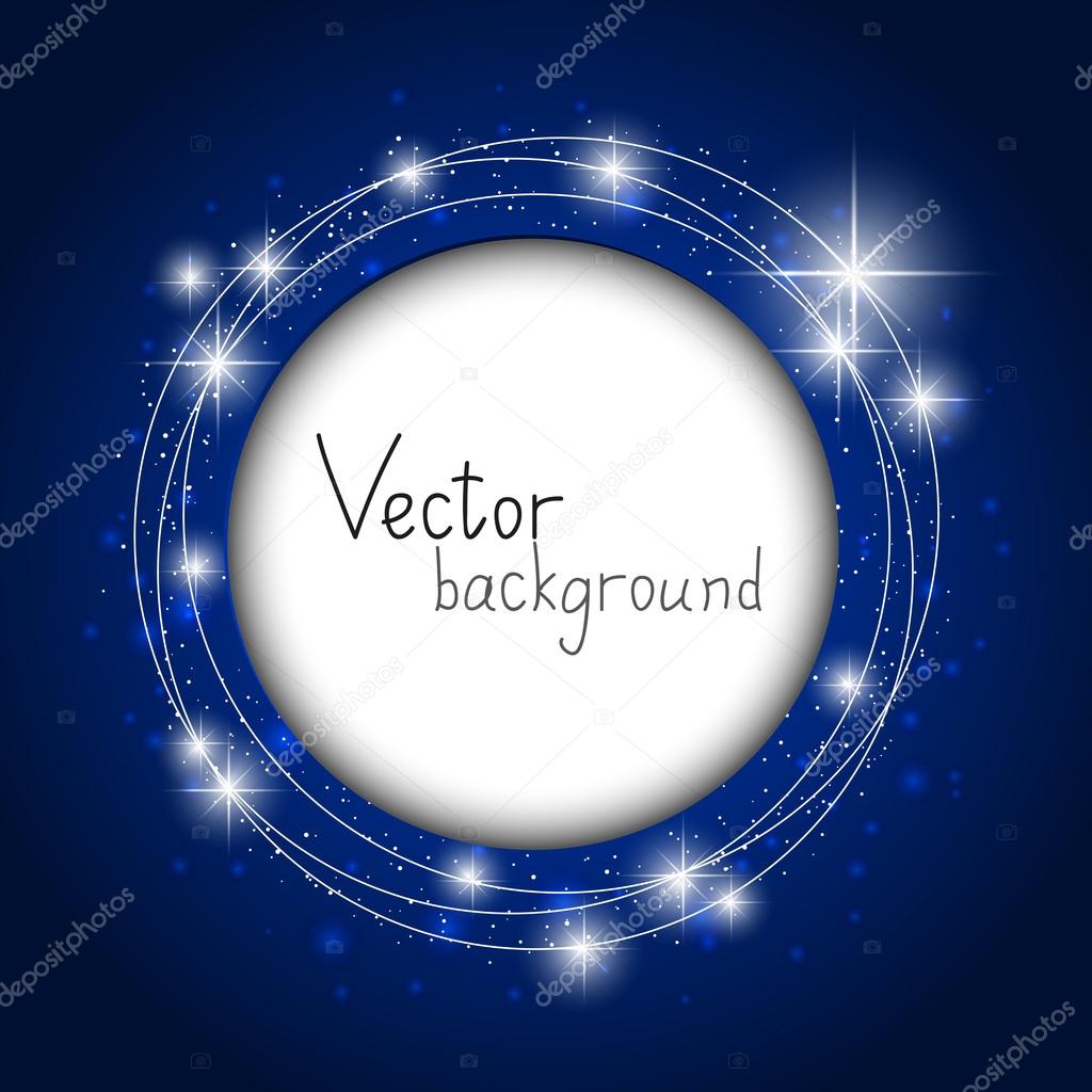 Starry background with place for text
