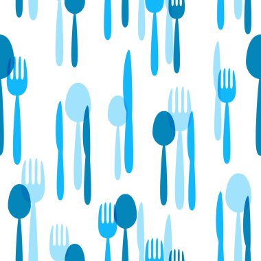 Mavi sofra ile Seamless Modeli