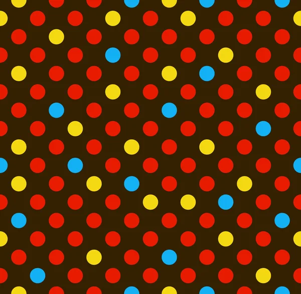 Polka dot vector naadloze patroon — Stockvector