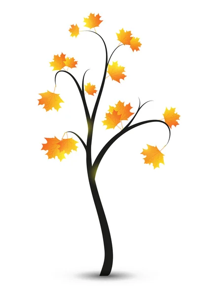 Árbol de otoño — Vector de stock