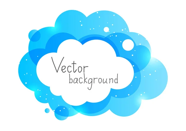 Color cloud element — Stock Vector