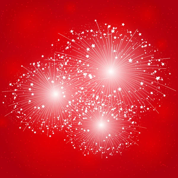 Glänzendes Feuerwerk — Stockvektor