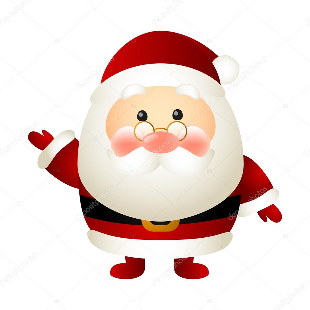 Funny Santa character