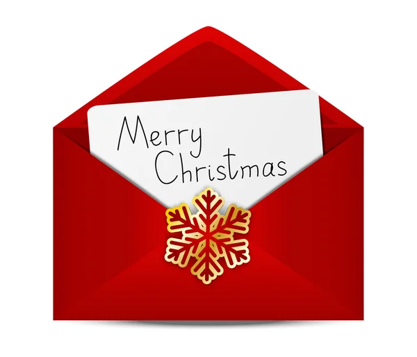 Christmas letter — Stock Vector