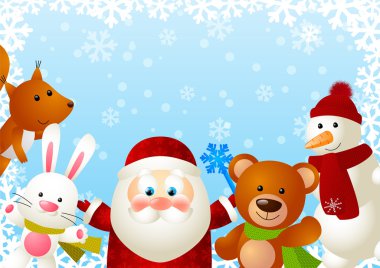 komik Noel sevimli hayvanlar 3 ile