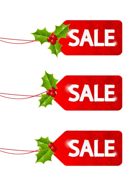 Ετικέτες σύνολο Χριστούγεννα πώληση — Διανυσματικό Αρχείο