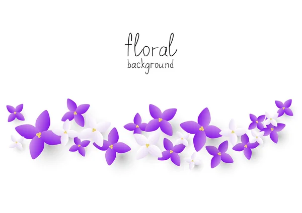 Flores lilás para o seu projeto —  Vetores de Stock