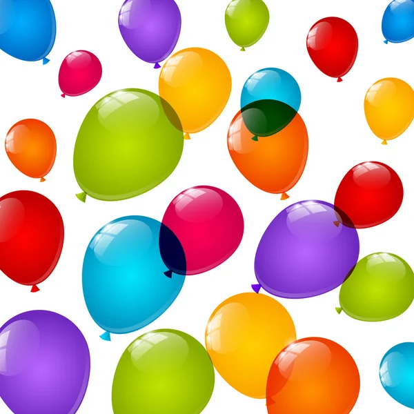 Färg glänsande ballonger — Stock vektor