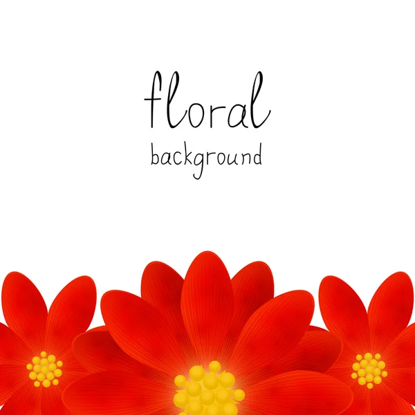 Floral background with place for text — Stock Vector
