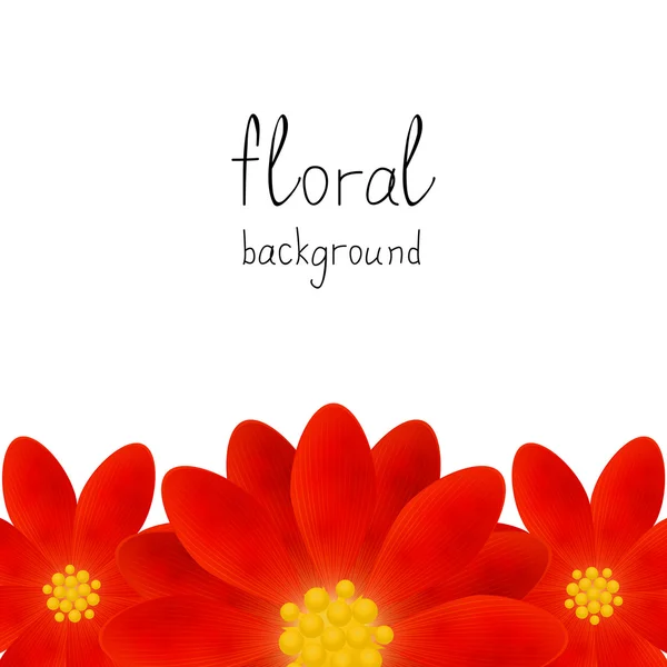 Fundo floral com lugar para texto — Vetor de Stock