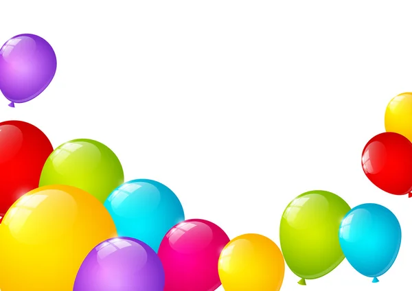 Fondo globos de color — Vector de stock