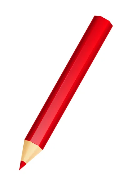 Röd penna — Stock vektor