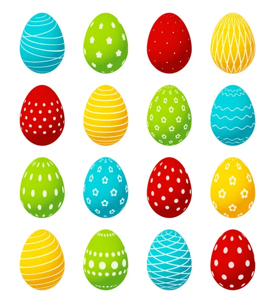Color Huevos de Pascua — Vector de stock