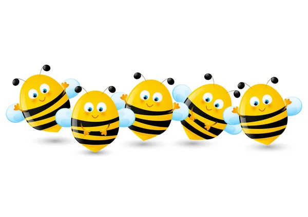 Милий бджоли кордону — стоковий вектор