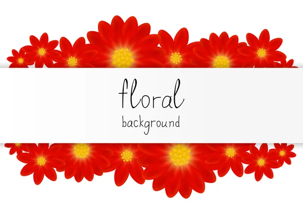 Fundo floral com lugar para texto —  Vetores de Stock