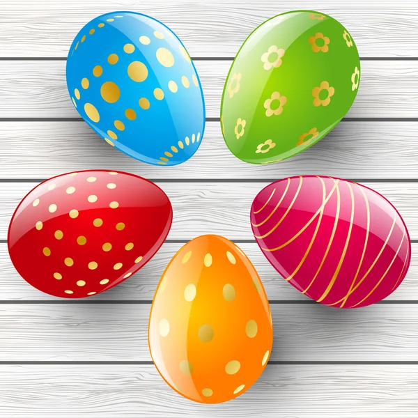 Color Easter eggs — Stock Vector